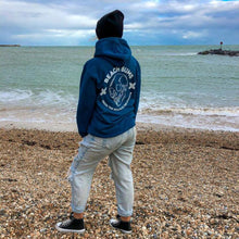 Load image into Gallery viewer, Beach To Streets Inked Blue Hoodie