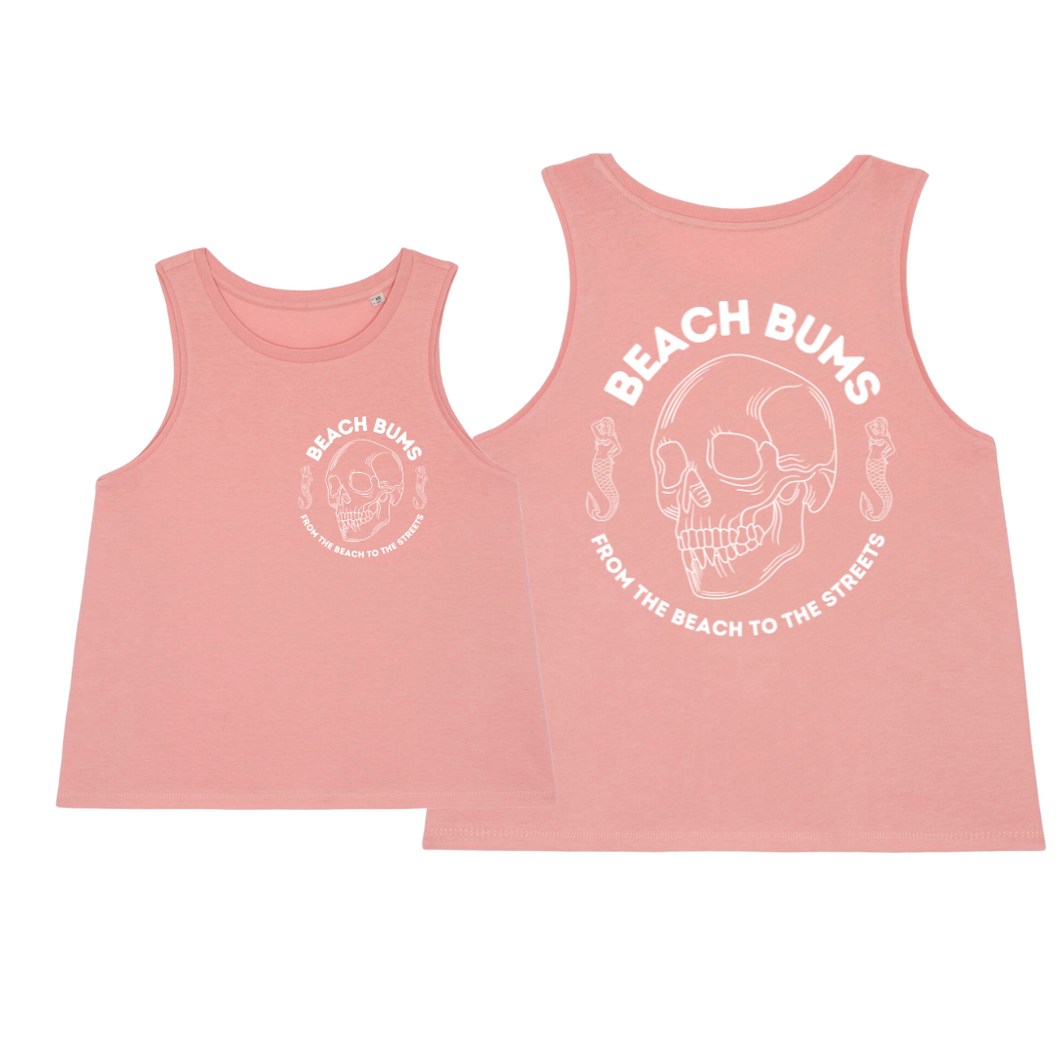 Pink Mermaid From The Beach To The Streets (Ladies Vest Top)