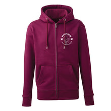 Load image into Gallery viewer, Beach To The Streets Plum Zipped Hoodie
