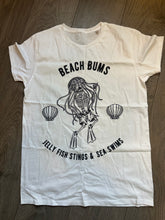 Load image into Gallery viewer, Clearance - Medium White Jelly Fish Stings &amp; Sea Swims tee
