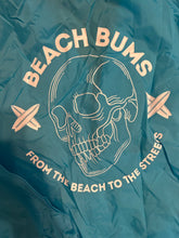 Load image into Gallery viewer, Clearance Large blue ‘From The Beach To The Streets’ Rain coat.
