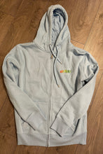 Load image into Gallery viewer, Clearance - Large Zipped Blue Hoodie (Folkestone Place &amp; Time)
