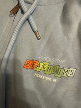 Load image into Gallery viewer, Clearance - Large Zipped Blue Hoodie (Folkestone Place &amp; Time)
