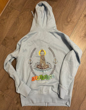 Load image into Gallery viewer, Clearance - Large Zipped Blue Hoodie (Folkestone Place &amp; Time)
