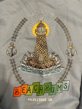 Load image into Gallery viewer, Clearance - Large Zipped Blue Hoodie (Folkestone Place &amp; Time)

