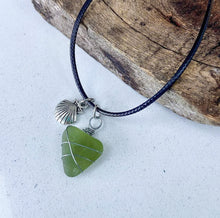 Load image into Gallery viewer, Handmade Shell Sea Glass Necklace
