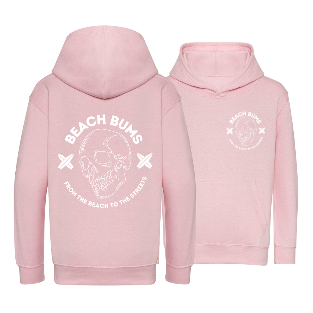 Beach To The Streets Pink Hoodie
